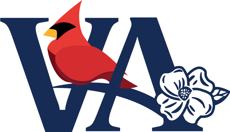 Asul na Logo ng Virginia Cardinal